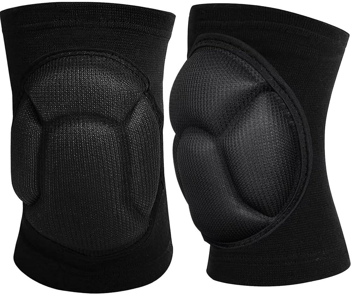 1 tweepersoons set - tuinbouw kniebescherming - Professional geheugen spons kniebescherming - kniebescherming - architectuur kniebescherming - buitensport, huishoudelijke zaken, volleybal, klimmen, architectuur en tuinbouw - M-code - zwart