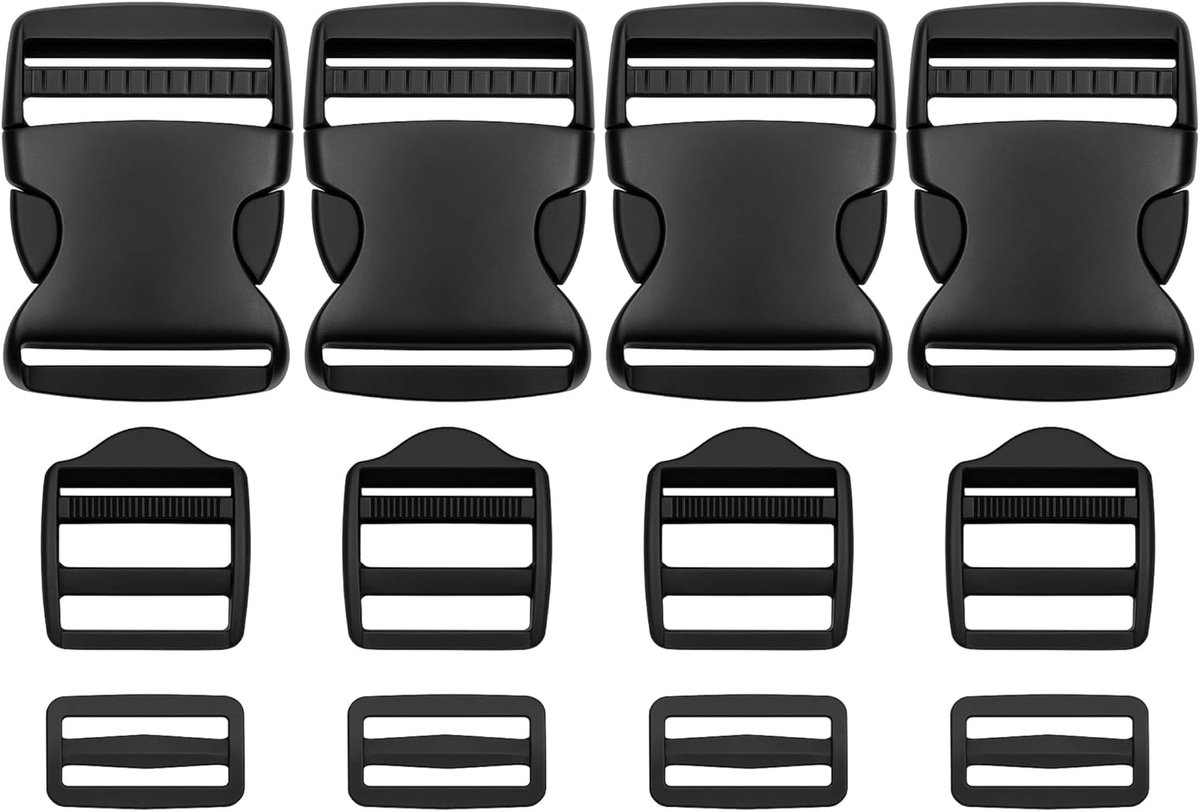 Belt buckles set - dubbele sluiting - brugklem en ladderklem - perfect voor stevige riemen - ShopVlot