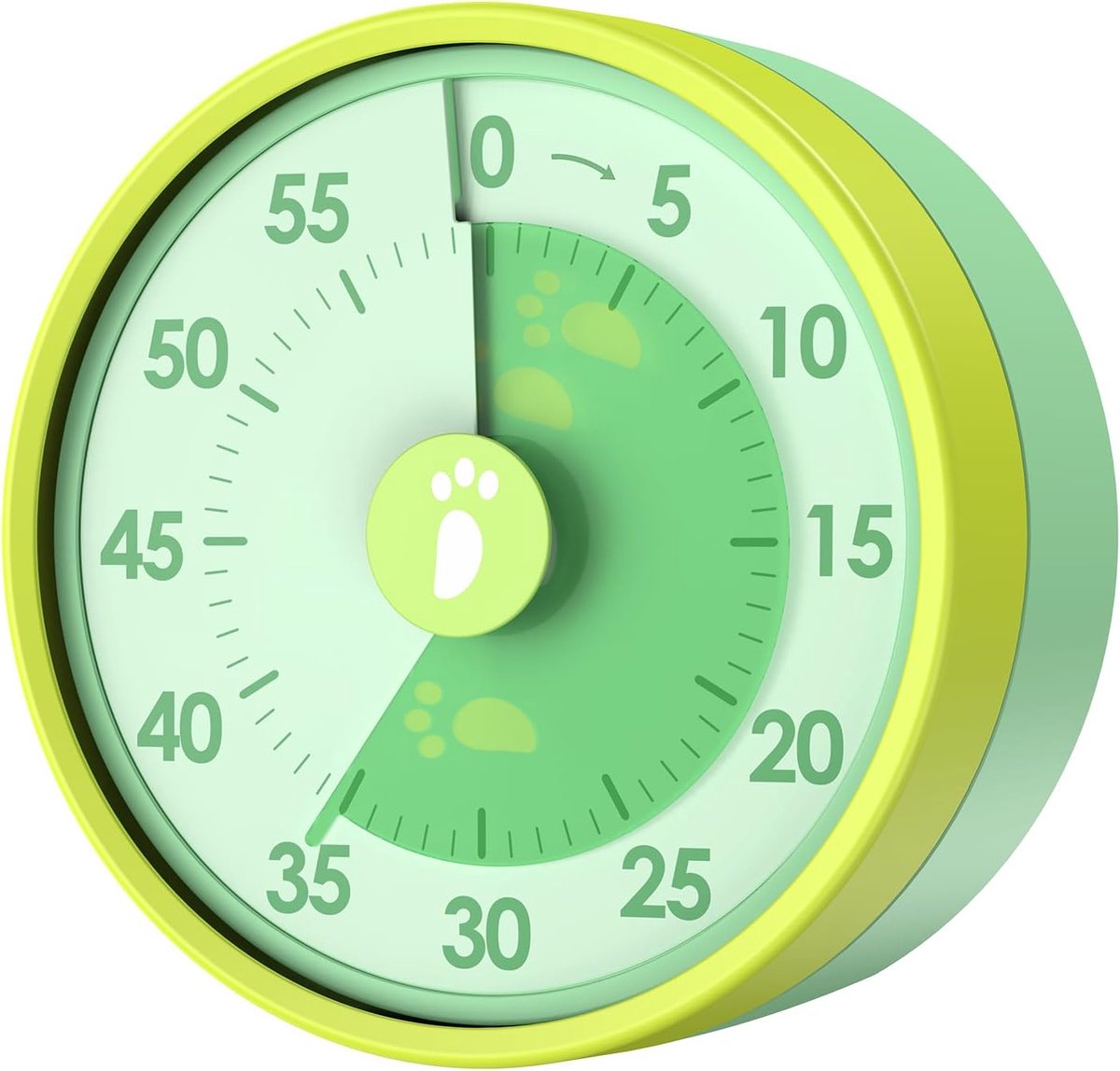 GlasFlength Visual Timer, 60 Minute Timer for Kids and Adults, Kitchen with Magnetic Holder, Mechanical Timer, Quiet - ShopVlot