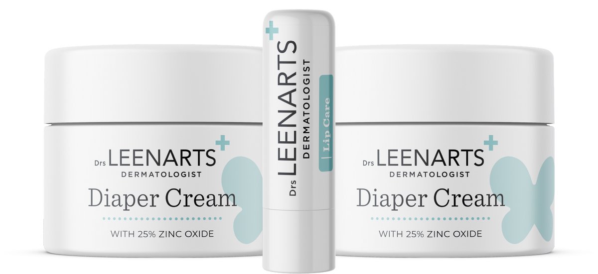 Drs Leenarts Babybillen Zalf – Babyhuidverzorging - 2x 125 ml pot luierzalf met 1 lipbalm