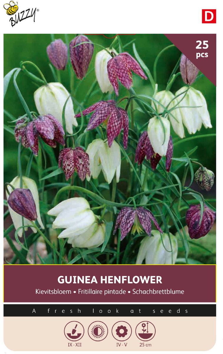 Buzzy Bloembollen Kievitsbloem (Fritillaria meleagris) 25st