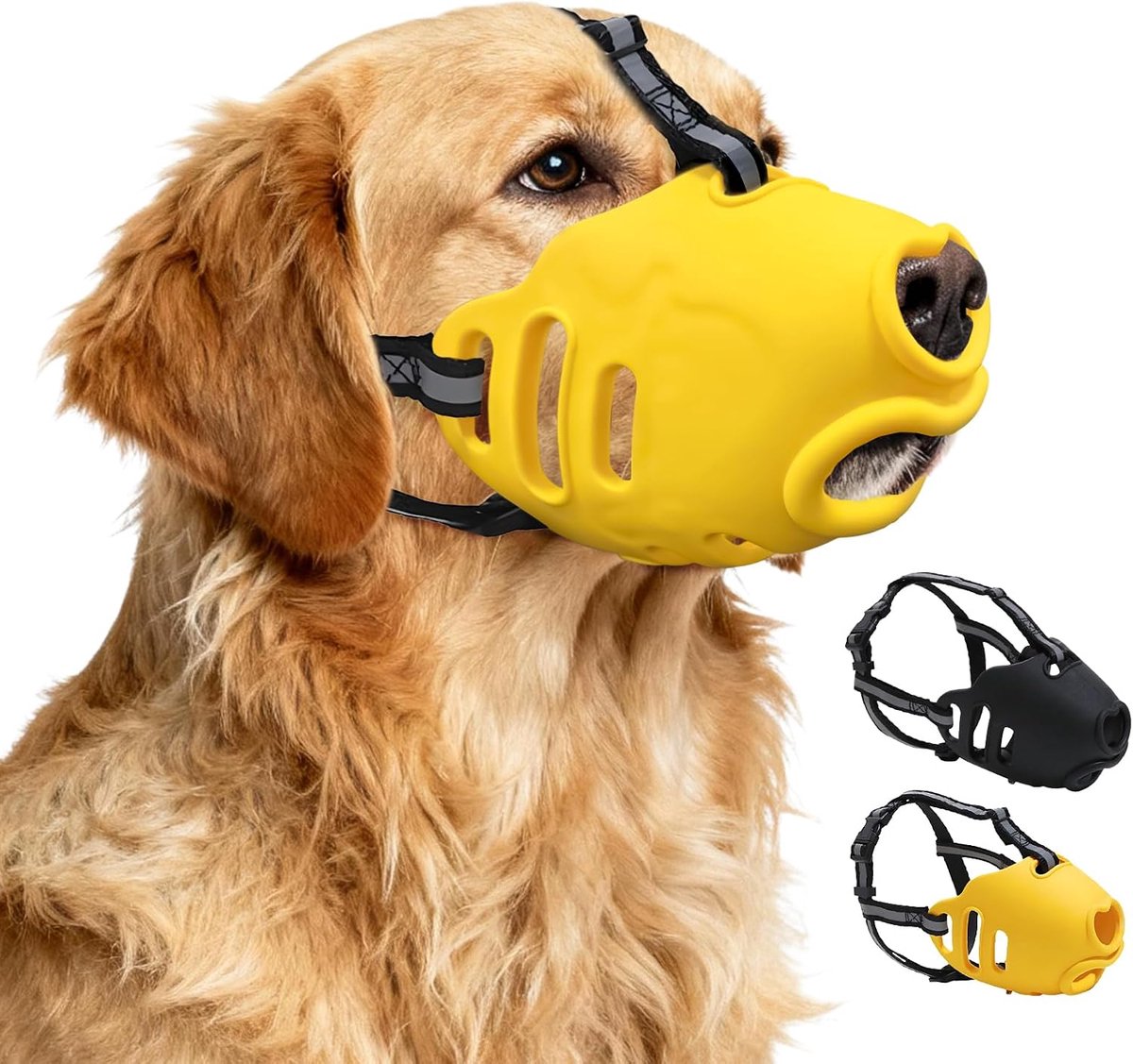 Hondentuigje zachte siliconen - verstelbaar - geschikt voor drinken - optimaal comfort voor honden - ShopVlot