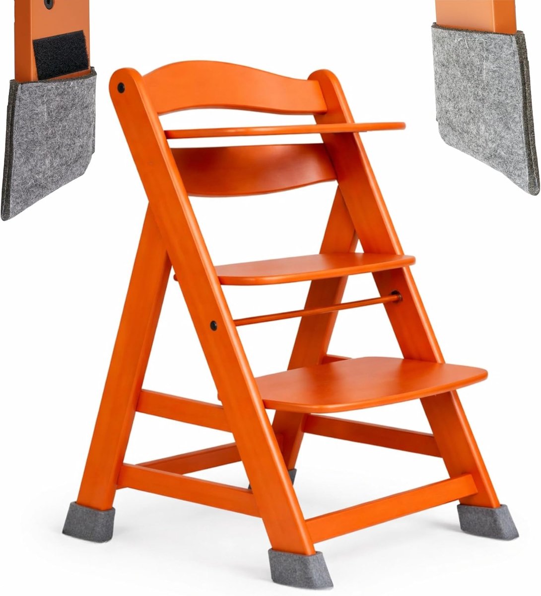 Stoelpootsokken van vilt voor hoge stoelen, 1 set, compatibel met Hauck Alpha Beta, roba Sit Up, bebeconfort Timba, Safety 1st Toto