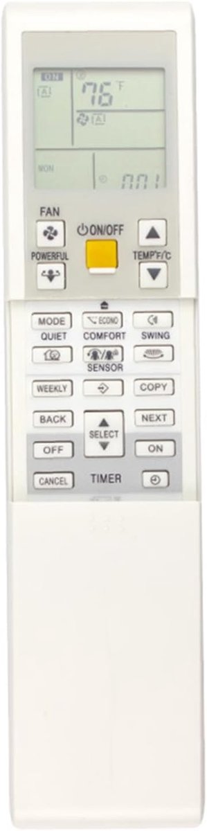 Afstandsbediening voor FTXS25LVMA FTXS15HVJU FTXS18HVJU FTXS24HVJU CTXS09HVJU CTXS12HVJU CTXS07JVJU CTXS19 N09KEV