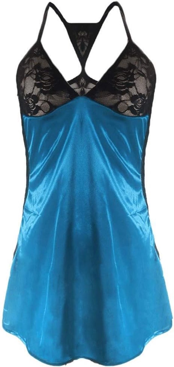 Sexy lingerieset voor dames, babydoll, kant, microvezel, pruim, V-hals, rekbaar, zacht, uitlopende snit, sensueel, elegant, nachtkleding, cadeau voor Valentijnsdag, A188