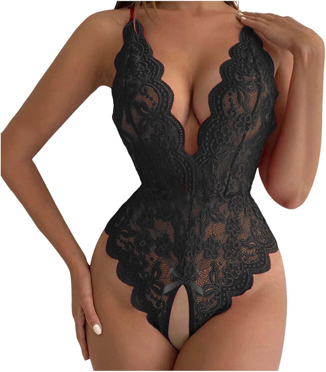 Sexy dameslingerie, babydoll, kant, set, jarretelgordel, chic, ondeugende nacht, met comfortabele string, verleiding, A138