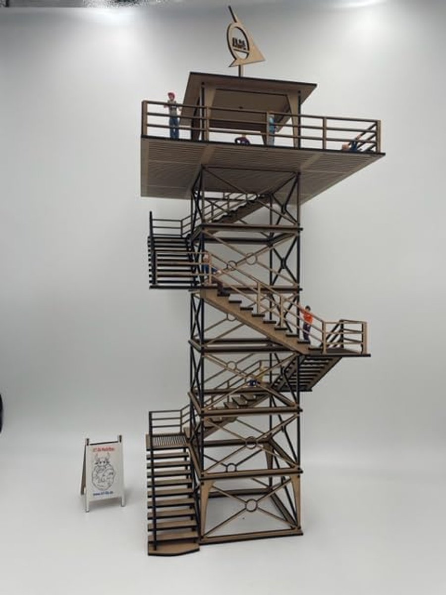 220094 Slotcar-deco uitkijktoren