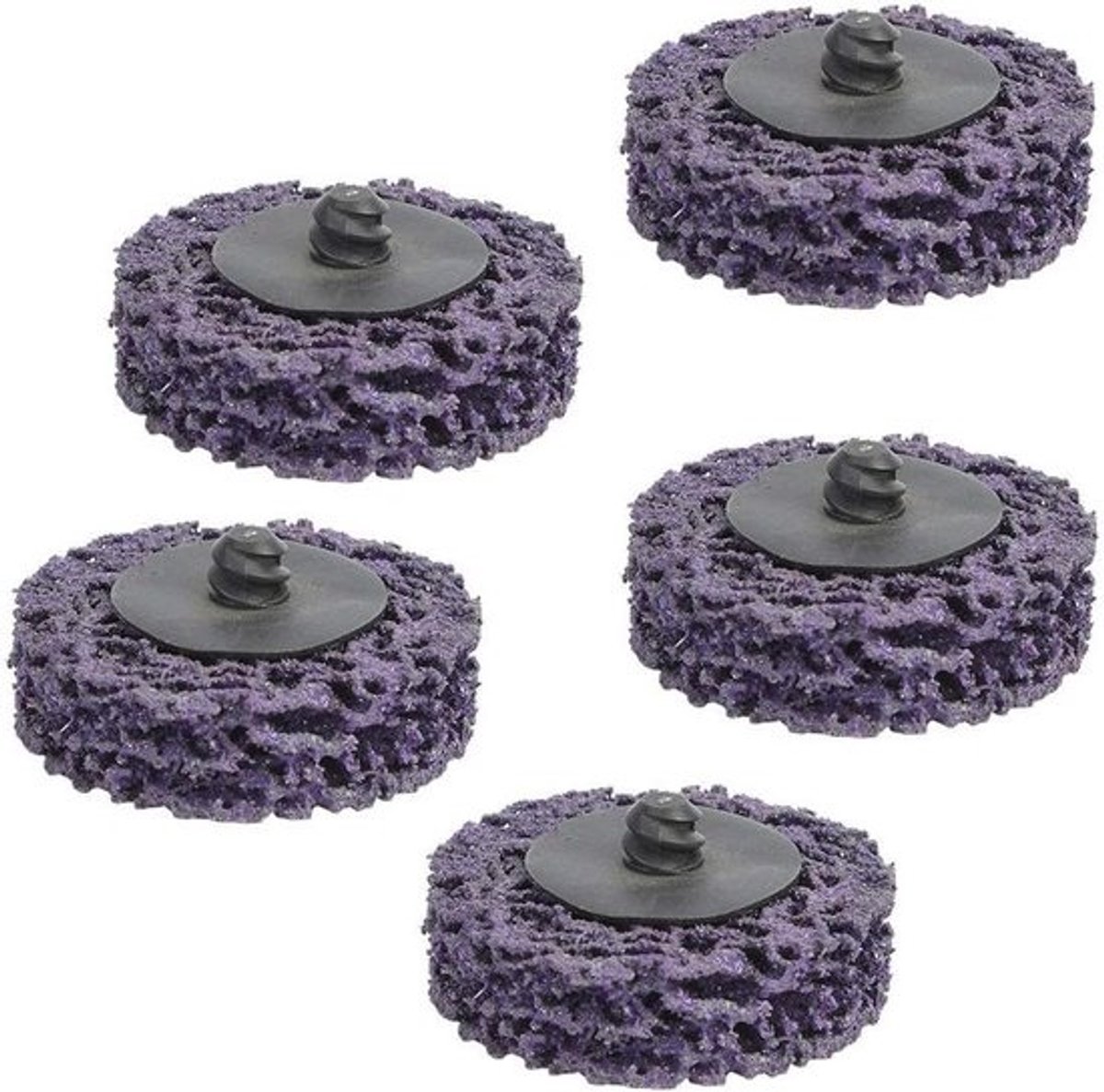 5 Stks - 2 Inch strip schijf roest verwijderen wiel - slijpschijf 50 Mm - Roll Lock slijpschijf - roestverwijderaar - nylon gepolijst schijf - geschikt voor verf verwijderen - roest verwijderen