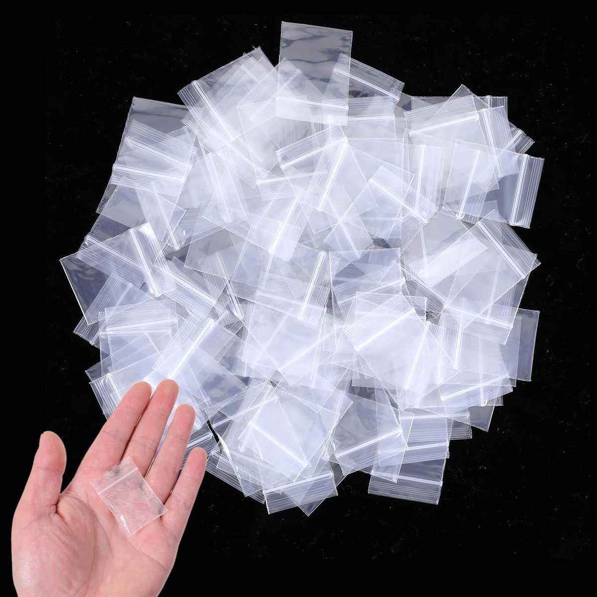 100 stuks kleine plastic zakken, 5 x 7 cm, kleine plastic zakken