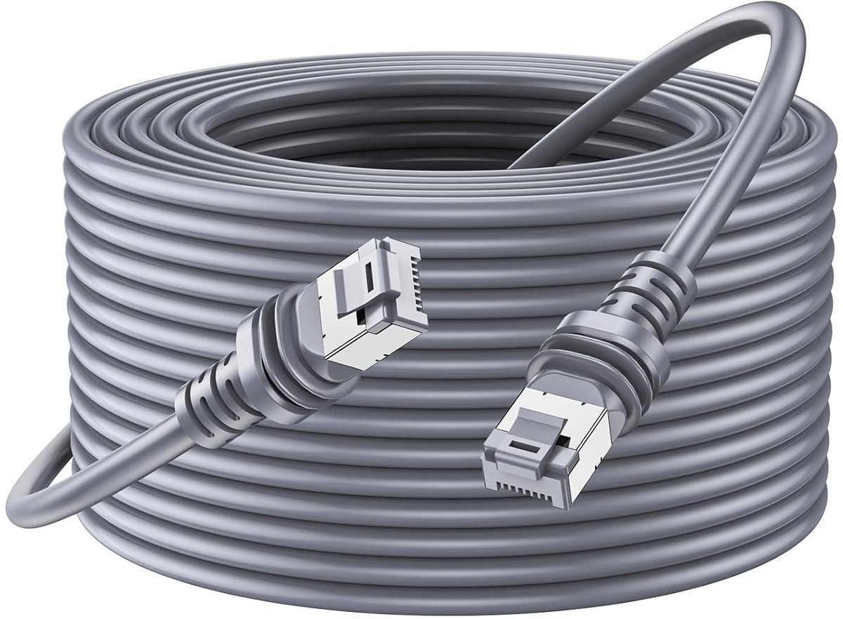 Gen 3 kabel 46M, Waterdichte Ethernet-kabel voor Starlink Gen 3/Standaard/Mini, RF-coaxkabel verlengaccessoires voor Starlink Satellite RV/Marine/Home