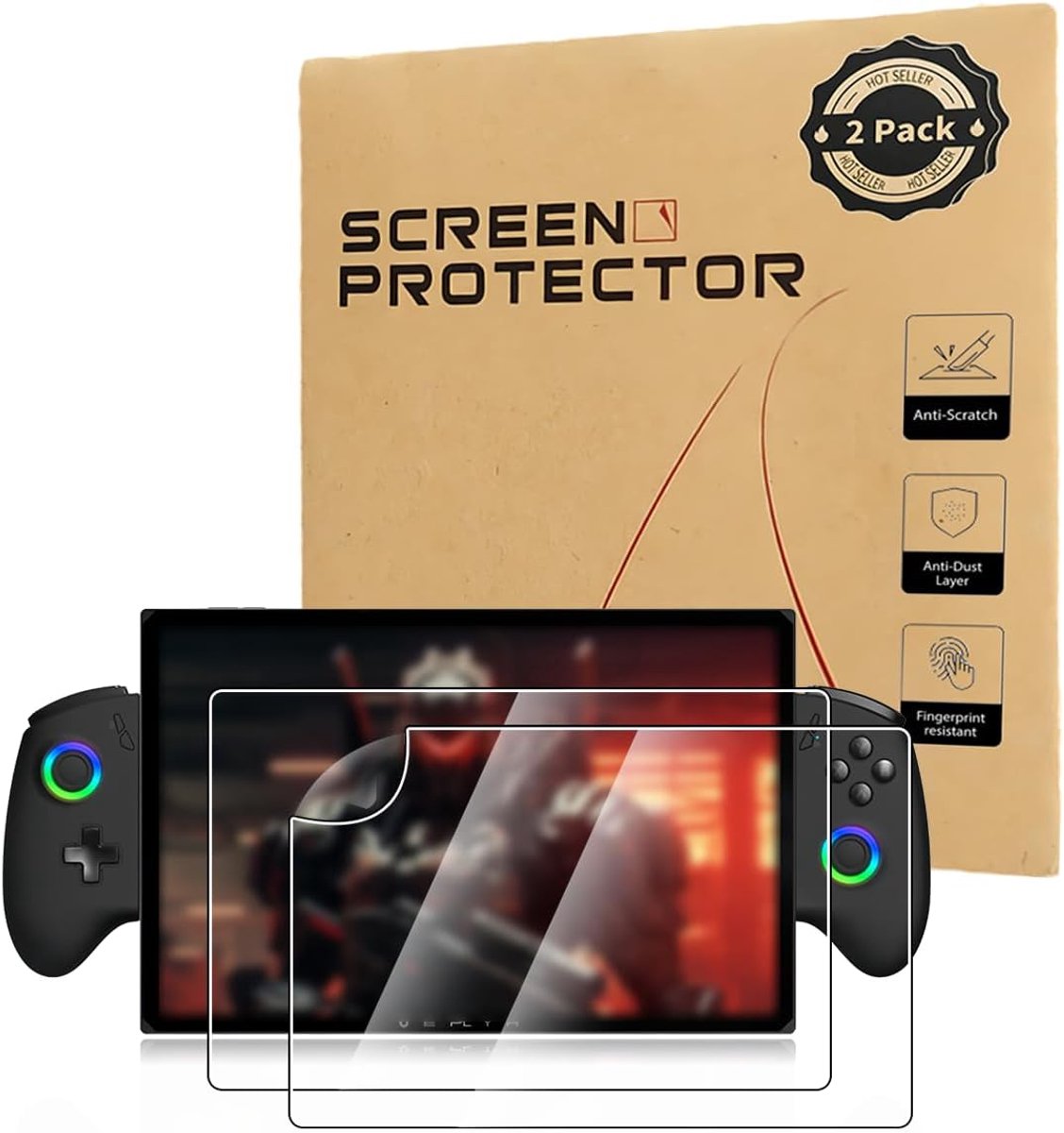 Displaybeschermfolie voor OneXPlayer X1 Pro, [2 stuks] PET-folie, transparant, HD, krasbestendig, krasbestendig en anti-vingerafdruk