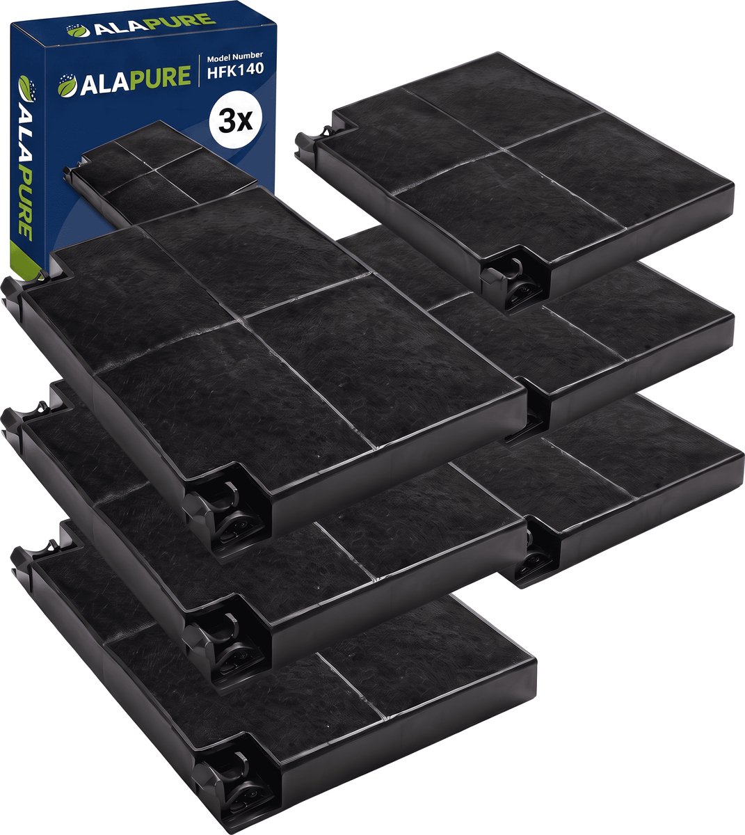 3x Koolstoffilter voor Bosch 640550 / 00640550