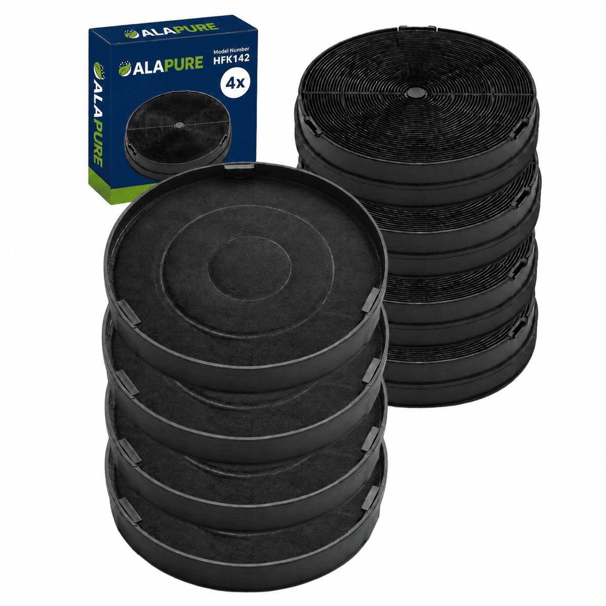 4x Koolstoffilter voor Balay 668492 / 00668492