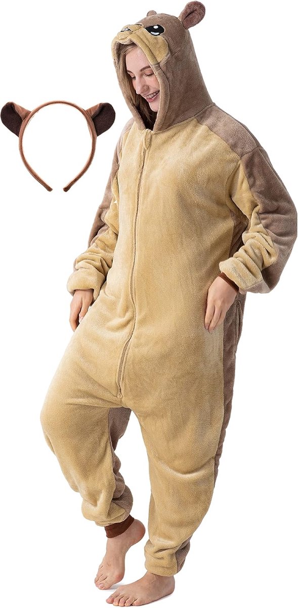 Corimori 1852 (veel dieren) ritssluiting Premium dames en heren onesies/kostuums