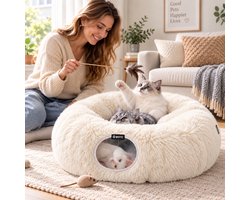 BOTC Kattentunnel met Kattenmand - Speeltunnel Voor Dieren - Tunnel Kat