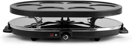 SNJY® Gourmetstel - Gourmetplaat - Gourmet Elektrisch - 8 Personen - 1200 W - Zwart — afbeelding 2