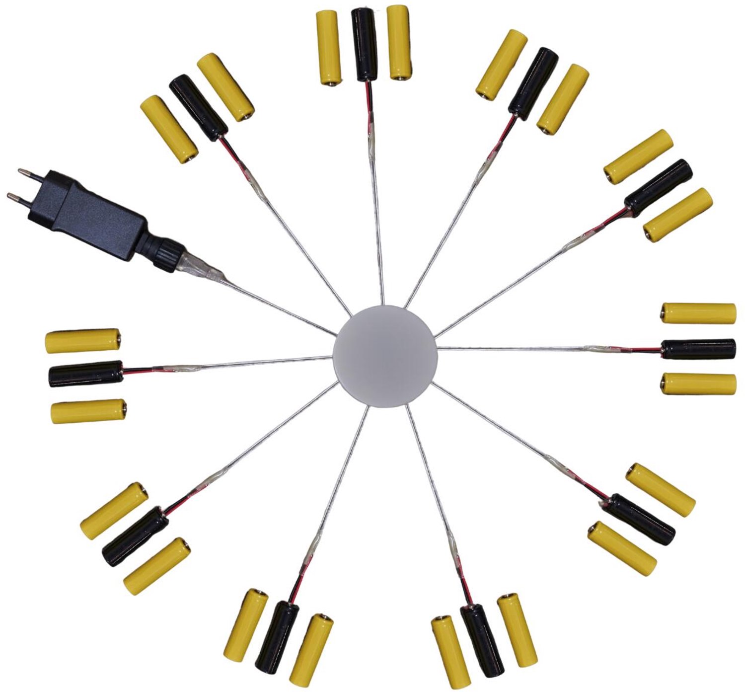 Batterijvervangers - voor 3x AA batterijen - 10 apparaten - Batterij Eliminator - batterij adapter