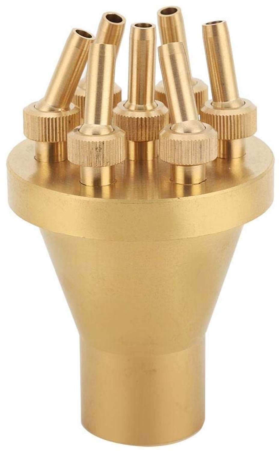 Famanu – Fonteindouche, Messing NPT 1" DN 25 2-laags Sproeikop, Centraal Rechte Stijl, Tuinaccessoire