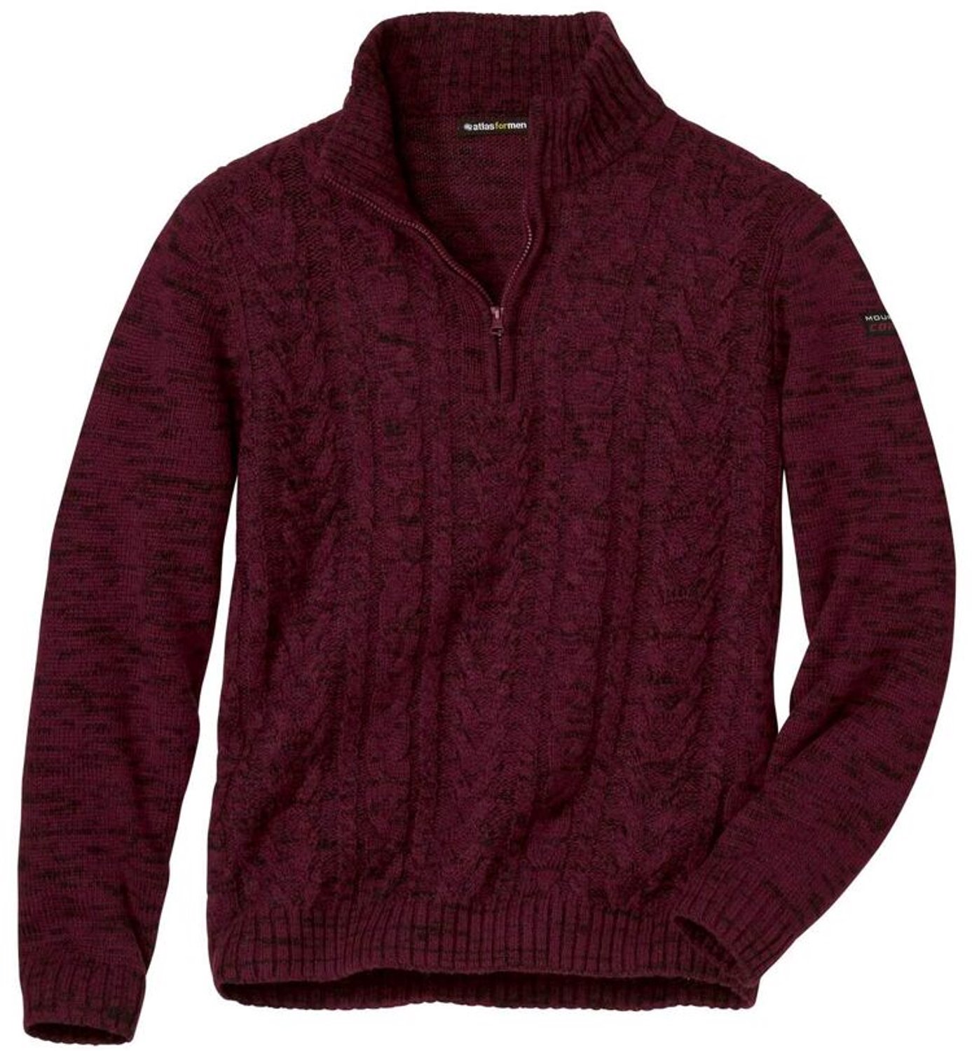 ATLAS FOR MEN - Kabeltrui met schipperskraag - Heren - Verkrijgbaar in grote maten - 3XL