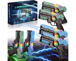 Tozy Lasergame Set voor Kinderen - 4 Laserguns & 4 Vesten - Buitenspeelgoed Schietspel Laser Tag
