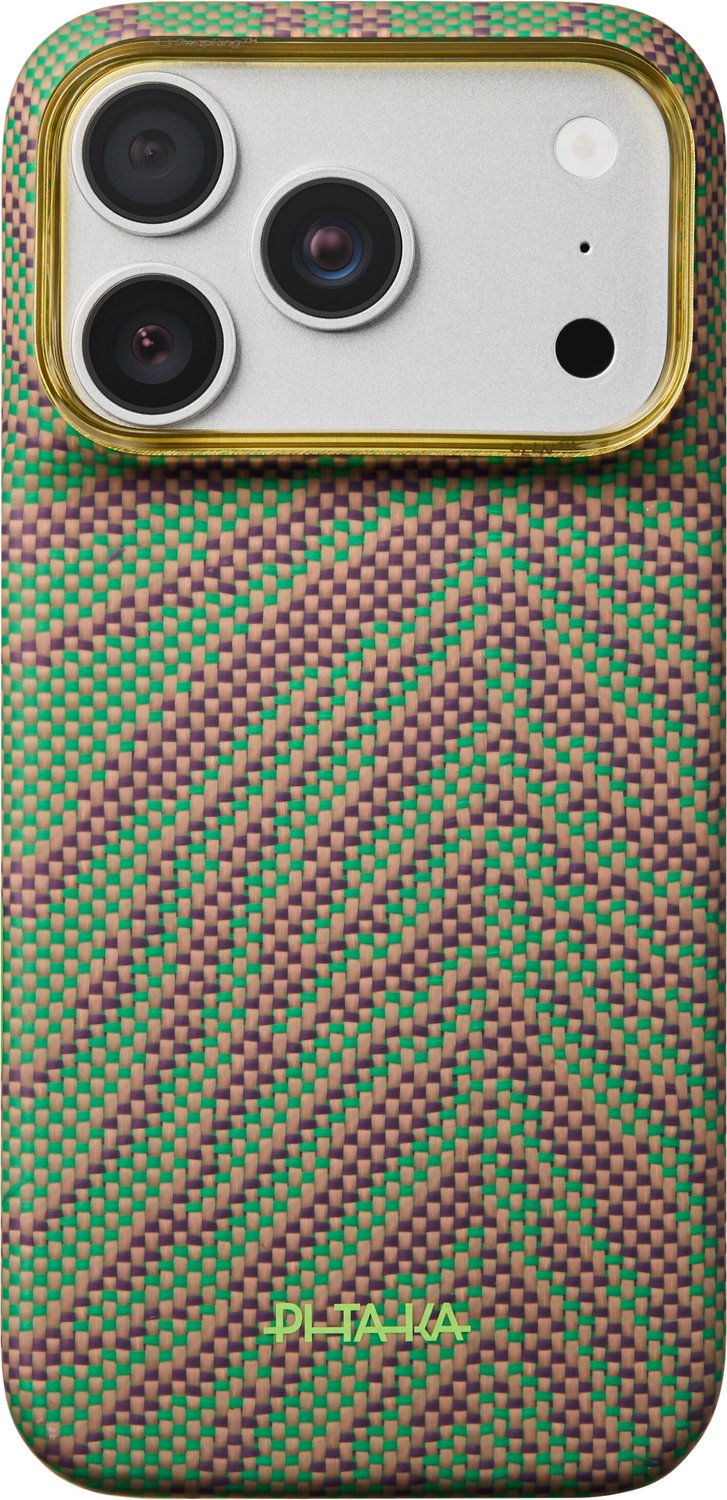 PITAKA Breath of Veins Edge Case voor iPhone 18/17 Pro – Aramidevezel Hoesje – MagSafe – Sprout Surge