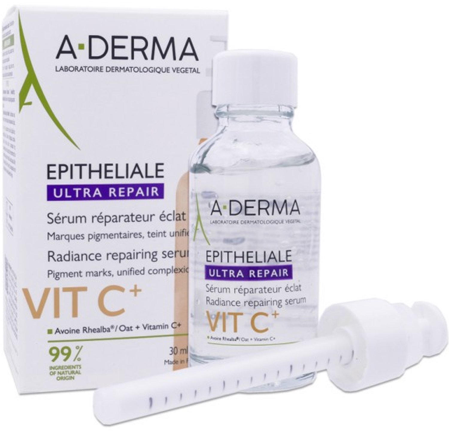 A-Derma Epitheliale Ultra Repair Radiance Repairing Serum Vit C+ 30 ml