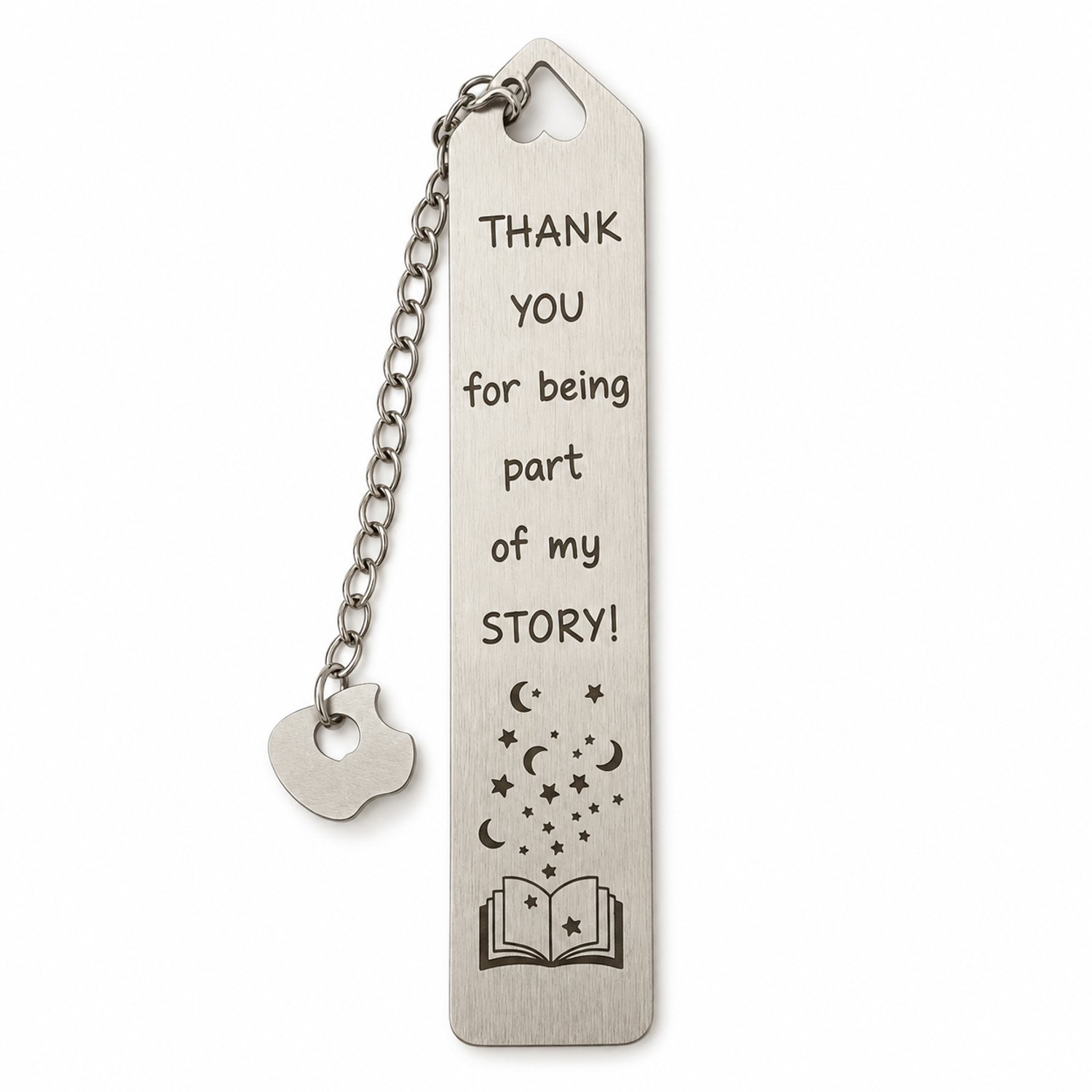 Nina’s Giftshop® Boekenlegger Cadeau – RVS Boekenlegger – Bedankje – Bedankt Cadeau – Boekenliefhebber – Cadeau Voor Vrouw – Cadeau Voor Meisje – Verjaardag – Inclusief Geschenkzakje