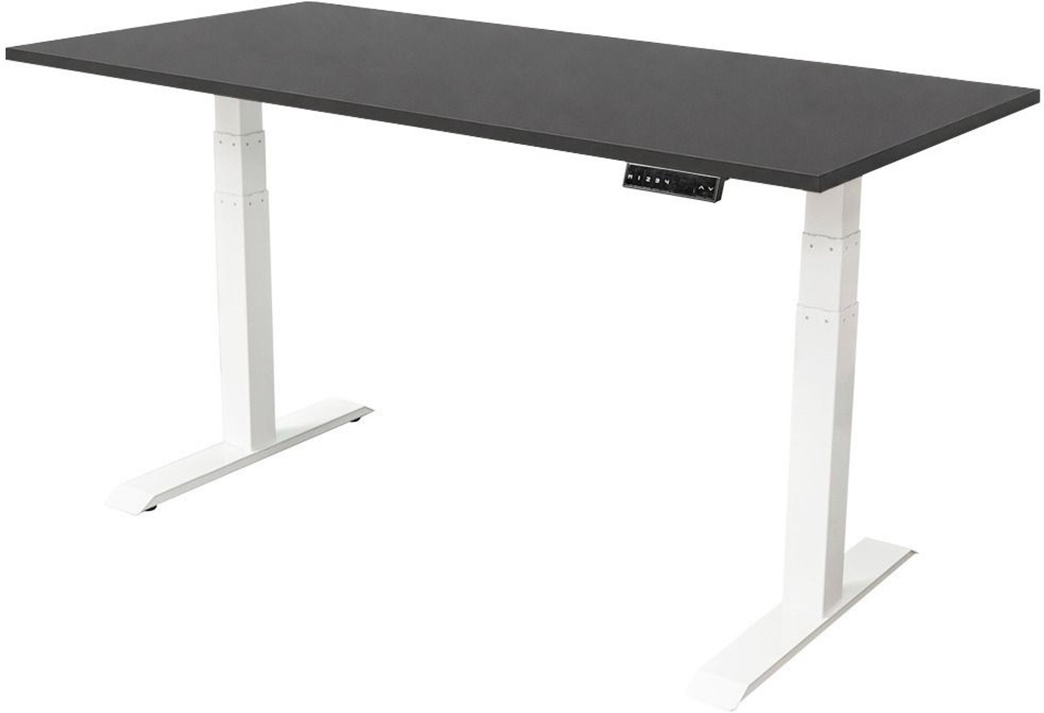Sedero Elektrisch verstelbaar bureau - 140x80 cm - Dual motor - Wit / Antraciet