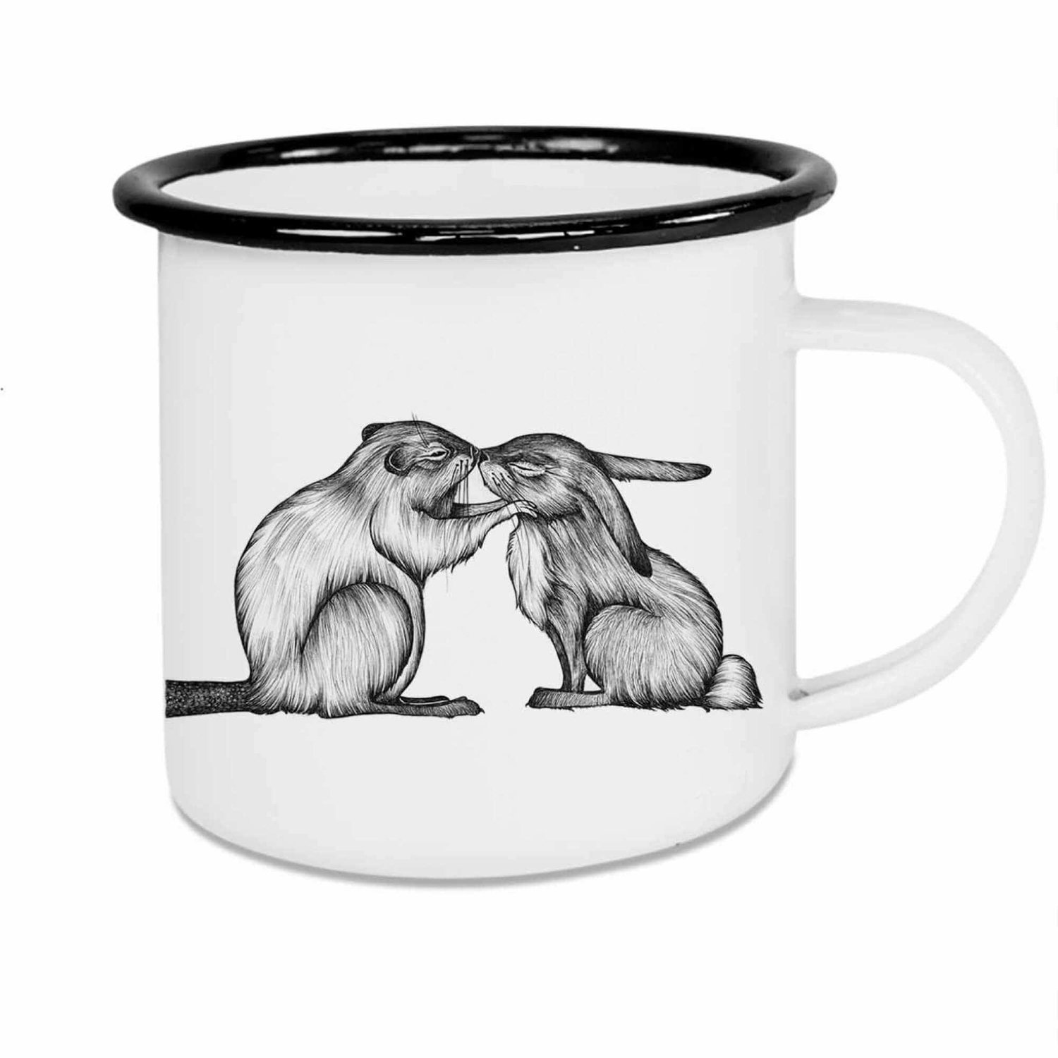 Ligarti Ligarti emaille mok Bever & Konijn