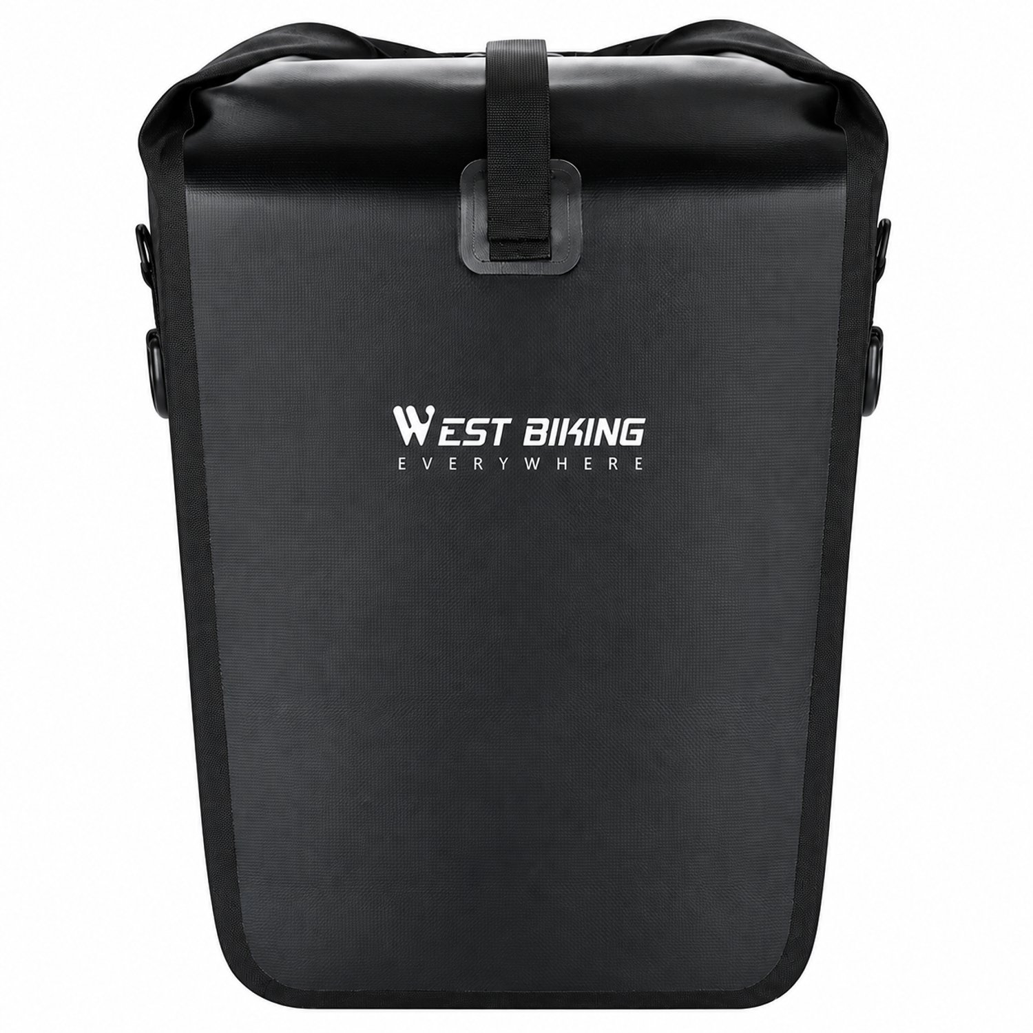 Sellino Fietstas - Waterdichte tas - Fietstas enkel - Fietsopbergtas - 25 Liter - Stevig & Veelzijdig - Zwart - 59 x 31 x 14 cm