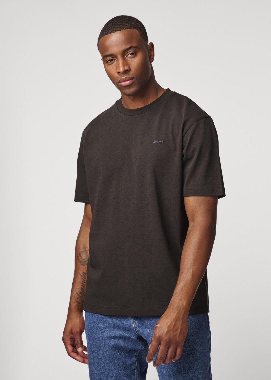 ANTWRP - Heren t-shirt - Maat L - Mannen - GRIJS -