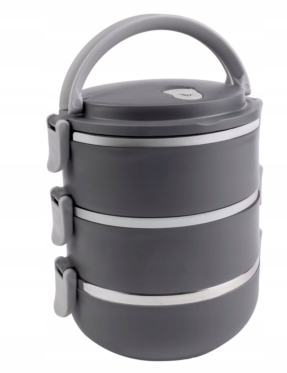 RVS Thermos Lunchbox 3 Delen met Handvat - Ideaal voor Onderweg