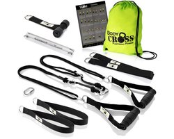 Suspension Trainer Complete Set - Met Katrol Voor Krachttraining - Polyester - Zwart - Voor Thuis En Buiten
