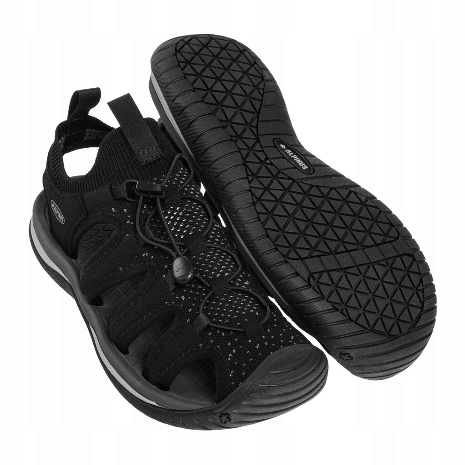 Alpinus Sosneado Heren Sportsandalen Zwart