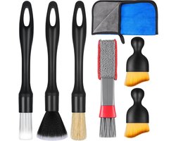 Auto was set - 7 Delig - Interieur & Exterieur - Velgen Borstel - voor auto detailing en onderhoud