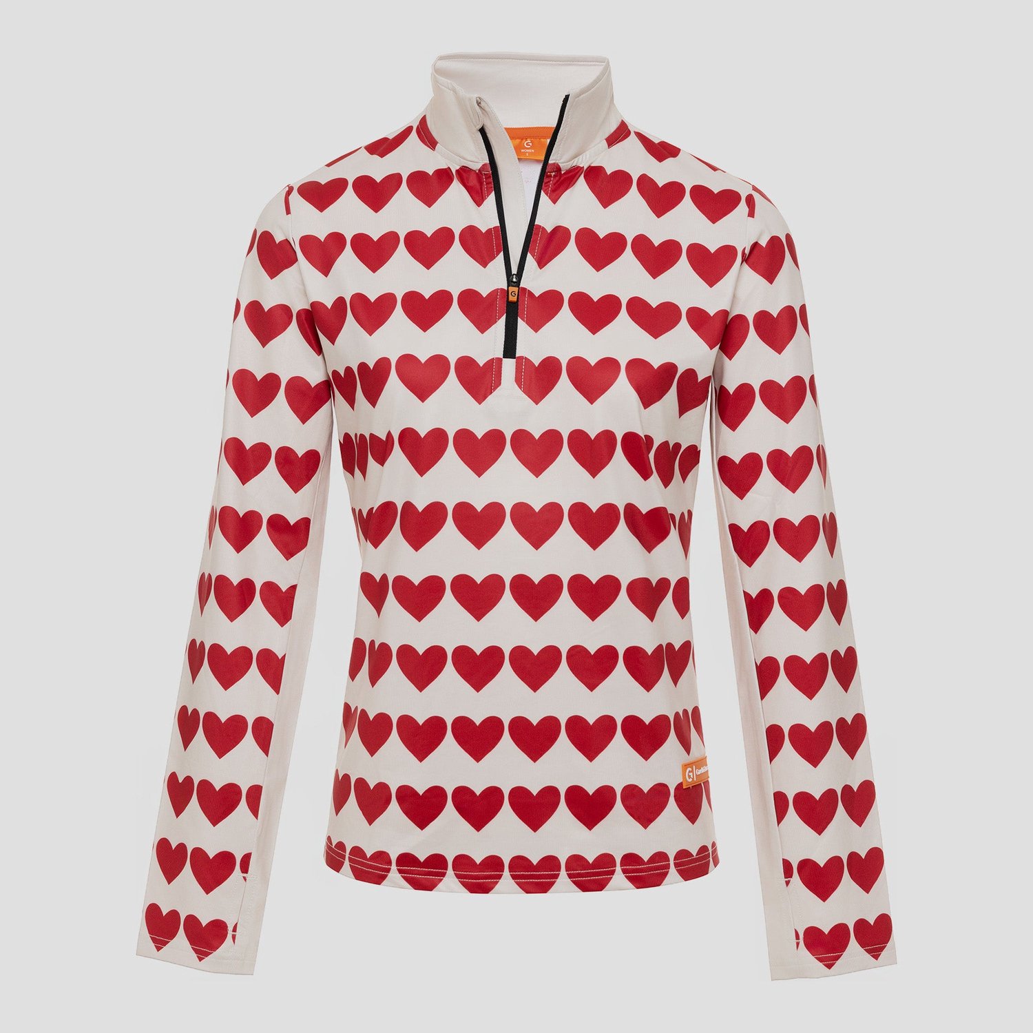 Gareth & Lucas EVO Skipully 2XL 100% Gerecycled Polyester Midlayer Sportshirt Wintersport Hearts