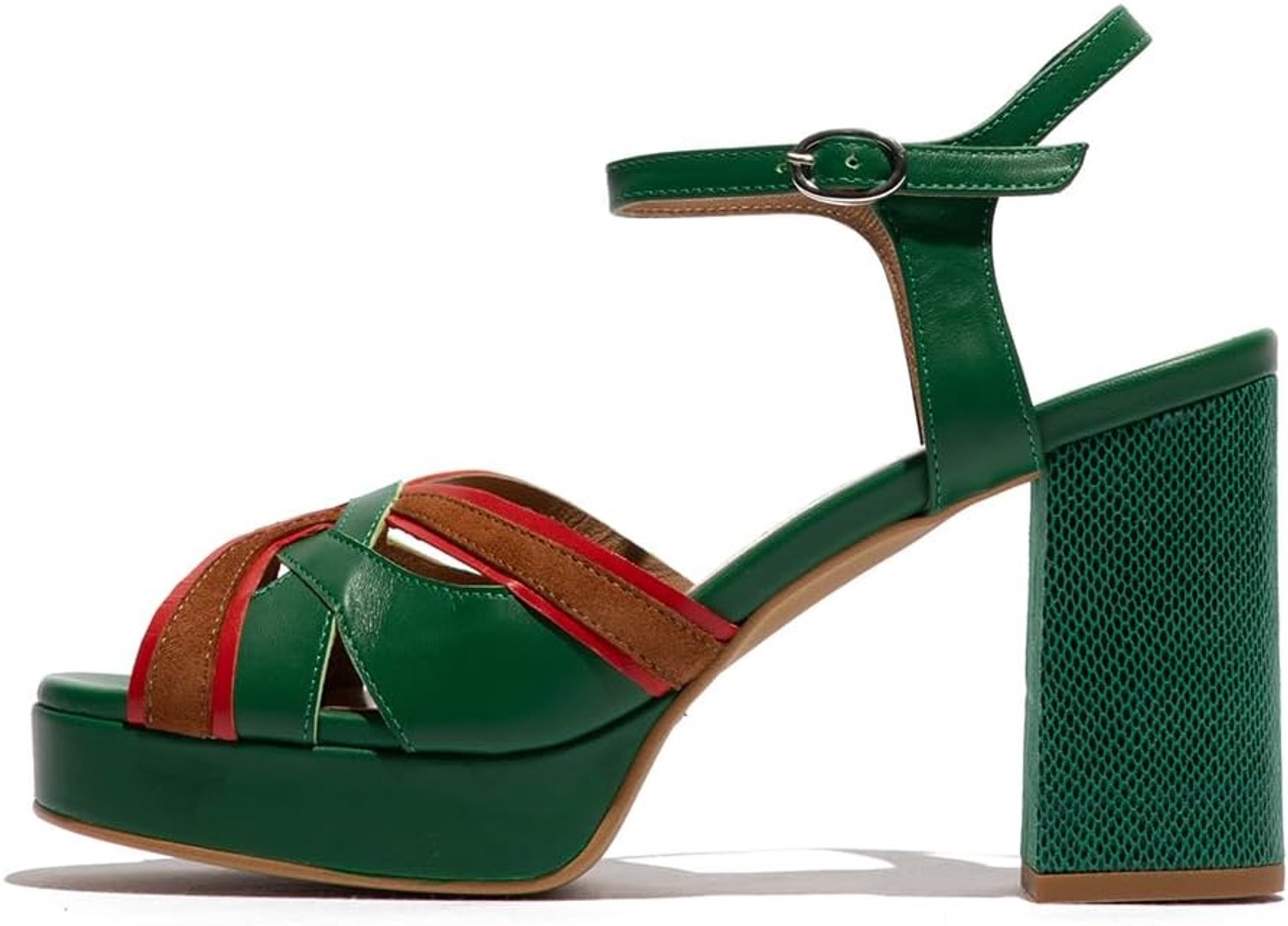 FLY London Dames Sandalen Ezui240fly Leer & Rubber Camel