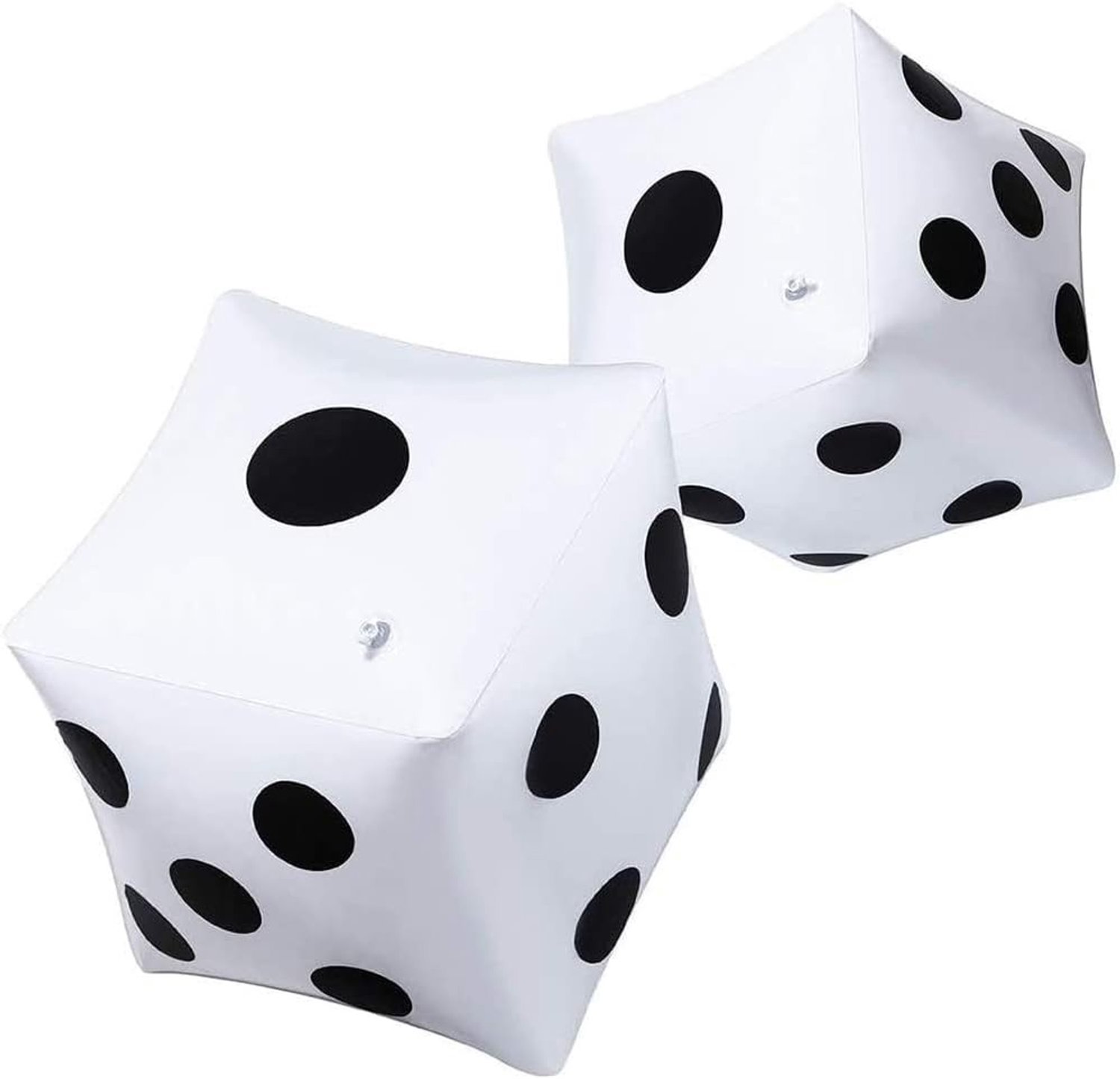 Grote Opblaasbare Kubus van 13 Inch, Perfect voor Buiten Spelletjes, Zwembad Speelgoed en Tuinactiviteit, Set van 2