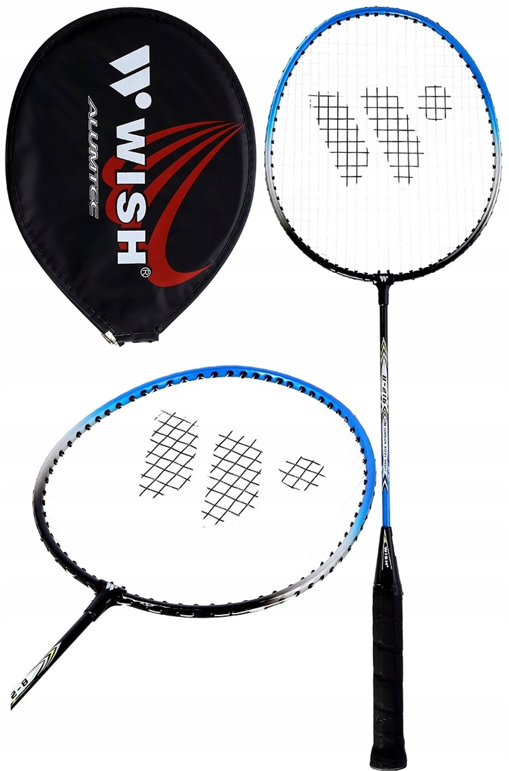 Wish Steeltec 216 Badminton Racket - Blauw, Staal, Isodynamic