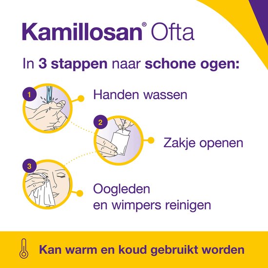 Kamillosan Ofta Doekjes 28 stuks - Reinigende Oogdoekjes - Verzorging van Oogleden - Zonder Conserveermiddel - Volwassenen, Kinderen en Baby's - Voor Dagelijkse Ooghygiëne — cadeau in Cadeau-ideeën - foto 5