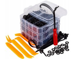 650-delige Set Auto Clips & Bekledingsclips met Trekker