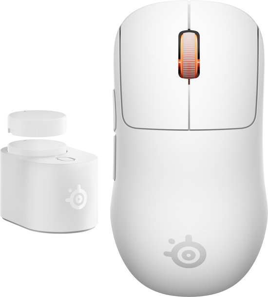 SteelSeries Sensei Pro WL Mini Draadloze Gaming Muis Wit