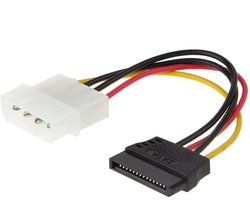 5x Molex naar SATA Voedingskabel Adapter - 10cm