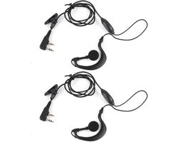Oortelefoons voor walkietalkie, tweeweg-radio-hoofdtelefoon, transparant ontwerp, compatibel met BF-888S, UV-5R, 777S, 666S en meer, ideaal voor communicatie en outdoor activiteiten