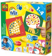 SES Creative My First Vingerverf Set - Vingerafdruk Kunstwerk Dieren - Vanaf 1 Jaar - Babyproof - Glutenvrij - Schoencadeautjes Sinterklaas