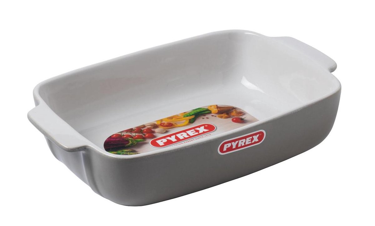 Pyrex Signature Ovenschaal Rechthoek - Keramiek - 25x19 cm - Grijs — cadeau in Kookcadeaus - foto 3