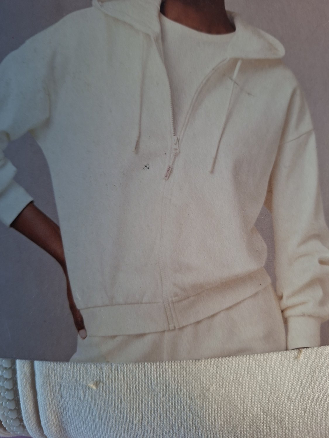 Esmara Dames Vest Met Capuchon Gebroken Creme