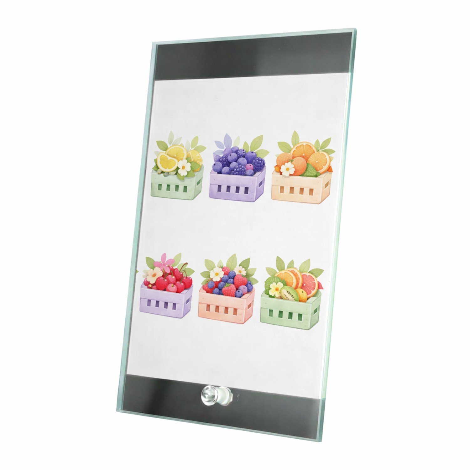 Mr Cadeautjes Glasframe 15 x 23 - design Een verfijnde reeks seizoenscomposities met een charmante, c | cadeau Wit