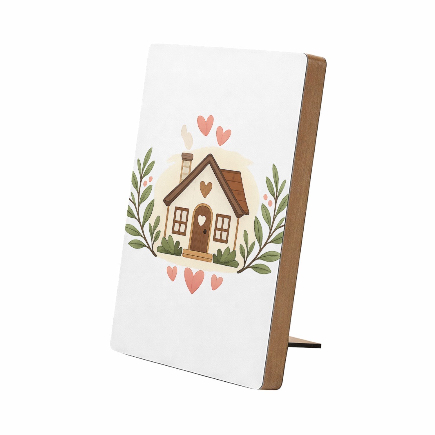 Mr Cadeautjes Glasframe/MDF 12,7 x 17,8 - design Gezellige keukenposter met liefdevolle huiselijke boodschap | cadeau Wit