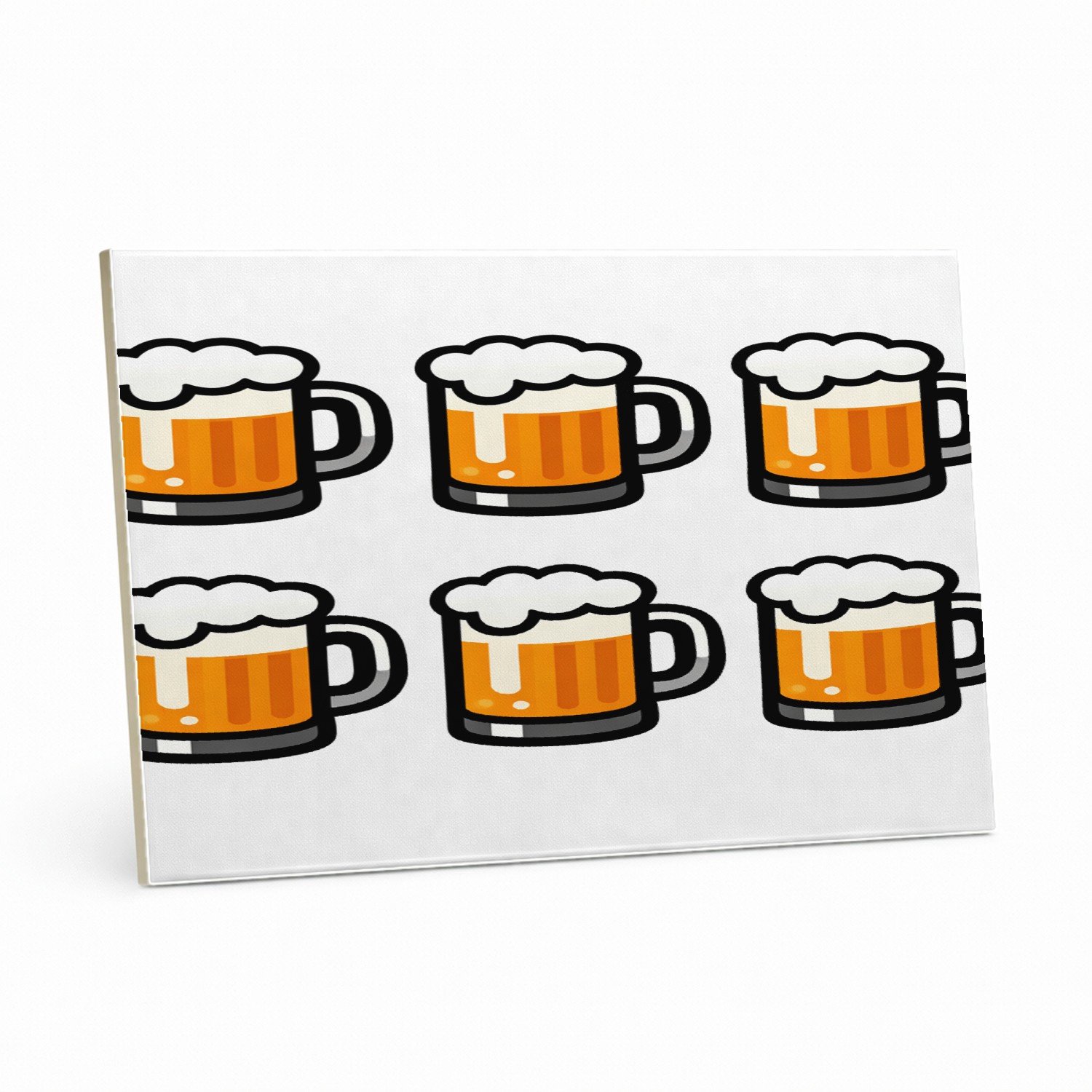 Mr Cadeautjes Tegel 15 x 20 cm - design Een cadeaudesign rond gezelligheid in plaats van fitness, me | cadeau Wit